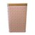 Lata de Metal Quadrada Texturizada - Rosa - 10,5x16cm - 1 unidade - Rizzo - Imagem 1