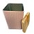 Lata de Metal Quadrada Texturizada - Rosa - 10,5x16cm - 1 unidade - Rizzo - Imagem 2