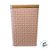 Lata de Metal Quadrada Texturizada - Rosa - 10,5x16cm - 1 unidade - Rizzo - Imagem 3