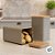 Lata de Metal Quadrada Texturizada - Cinza - 10,5x16cm - 1 unidade - Rizzo - Imagem 4