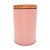 Lata de Metal Redonda Texturizada - Rosa - 11,5x7cm - 1 unidade - Rizzo - Imagem 1