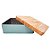 Lata de Metal Quadrada Texturizada - Azul - 17x6cm - 1 unidade - Rizzo - Imagem 2