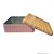 Lata de Metal Quadrada Texturizada - Rosa - 17x6cm - 1 unidade - Rizzo - Imagem 2