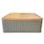 Lata de Metal Quadrada Texturizada - Cinza - 17x6cm - 1 unidade - Rizzo - Imagem 1
