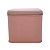 Lata de Metal Quadrada - Rosa - 8,5x8cm - 1 unidade - Rizzo - Imagem 1