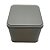Lata de Metal Quadrada - Cinza - 8,5x8cm - 1 unidade - Rizzo - Imagem 2