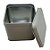 Lata de Metal Quadrada - Cinza - 8,5x8cm - 1 unidade - Rizzo - Imagem 3