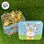 Lata de Metal Retangular com Alça Dupla de Páscoa - Hoppy Easter - 15,3x12,7x10,6cm - 1 unidade - Rizzo - Imagem 5