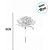 Pick Decorativo - Folhas e Frutinhas Prata - 18cm - 1 unidade - Cromus - Rizzo - Imagem 2