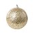 Bola de Natal - Glitter Dourado - 10cm - 4 unidades - Cromus - Rizzo - Imagem 1