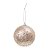 Bola de Natal - Glitter Dourado - 8cm - 6 unidades - Cromus - Rizzo - Imagem 1