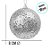 Bola de Natal - Glitter Dourado - 8cm - 6 unidades - Cromus - Rizzo - Imagem 2