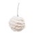 Bola de Natal - Pelúcia Branca - 8cm - 6 unidades - Cromus - Rizzo - Imagem 1