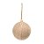 Bola de Natal - Palha e Juta Rústica - 8cm - 6 unidades - Cromus - Rizzo - Imagem 1