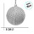 Bola de Natal - Palha e Juta Rústica - 8cm - 6 unidades - Cromus - Rizzo - Imagem 2