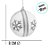 Bola de Natal - Flocos de Neve e Juta - 8cm - 6 unidades - Cromus - Rizzo - Imagem 2