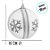 Bola de Natal - Flocos de Neve e Juta - 10cm - 4 unidades - Cromus - Rizzo - Imagem 2