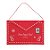Envelope em Feltro de Natal - Vermelho - 25x16cm - 1 unidade - Cromus - Rizzo - Imagem 1