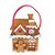 Cesta em Feltro de Natal - Gingerbread - 28x17x11cm - 1 unidade - Cromus - Rizzo - Imagem 1