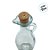 Mini Garrafa de Vidro com Tampa Rolha - 17x7cm - 250ml - 1 unidade - Rizzo - Imagem 2