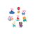 Pick Decorativo para Doces - Peppa Pig Clássica - 8 unidades - Regina  - Rizzo - Imagem 1