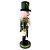 Boneco Soldado Quebra Nozes de Madeira Com Espada - 25cm - Verde - 1 unidade - Rizzo - Imagem 3