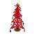 Enfeite de Madeira Árvore de Natal Vermelha Mod.2 - 25,5cm - 1 unidade - Rizzo - Imagem 1