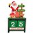 Enfeite de Maderia Calendário de Contagem Regressiva de Natal - 13,5x7,5cm - 1 unidade - Rizzo - Imagem 1