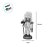 Kit Boneco Soldado Quebra Nozes de Madeira - 9,5cm - Branco e Dourado - 4 unidades - Imagem 3