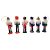 Kit Boneco Soldado Quebra Nozes de Madeira - 13,5cm - Verde, vermelho e azul - 6 unidades - Rizzo - Rizzo - Imagem 3