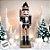 Boneco Soldado Quebra Nozes de Madeira Com Lança - 16cm - Preto e Dourado - 1 unidade - Rizzo - Rizzo - Imagem 4