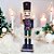 Boneco Soldado Quebra Nozes de Madeira Com Lança - 18,5cm - Azul e Verde - 1 unidade - Rizzo - Rizzo - Imagem 4