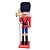 Boneco Soldado Quebra Nozes de Madeira Com Lança - 18,5cm - Azul e Vermelho - 1 unidade - Rizzo - Rizzo - Imagem 1
