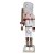 Boneco Soldado Quebra Nozes de Madeira Com Espada - 18,5cm - Branco e Dourado - 1 unidade - Rizzo - Rizzo - Imagem 1