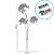 Galho Decorativo - Flores Douradas- 76cm  - 1 unidade - Cromus - Rizzo - Imagem 2