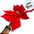 Poinsétia Decorativa - Vermelho - 30cm - 1 unidade - Cromus - Rizzo - Imagem 3