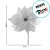 Poinsétia Decorativa - Branca - 30cm - 1 unidade - Cromus - Rizzo - Imagem 2
