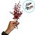 Pick Decorativo de Natal - Flores, Frutas com Glitter Vermelho - 30cm - 1 unidade - Cromus - Rizzo - Imagem 3