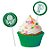 Pick Decorativo para Doces - Palmeiras - 8 unidades - Festcolor - Rizzo - Imagem 1