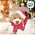 Enfeite para Pendurar Natal - Cabeça Urso - 17cm  - 1 unidade - Cromus - Rizzo - Imagem 3