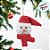 Enfeite para Pendurar Natal - Cabeça Boneco de Neve - 17cm  - 1 unidade - Cromus - Rizzo - Imagem 3