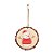 Enfeite para Pendurar Redondo de Madeira - Boneco de Neve - 8cm - 1 unidade - Cromus - Rizzo - Imagem 1