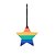 Enfeite para Pendurar Estrela LGBT - 10cm - 1 unidade - Cromus - Rizzo - Imagem 1
