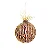 Enfeite para Pendurar Bola com Folhas Natural 10cm - 01 unidade - Cromus Natal - Rizzo - Imagem 1