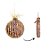 Enfeite para Pendurar Bola com Folhas Natural 10cm - 01 unidade - Cromus Natal - Rizzo - Imagem 2