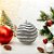 Bola de Natal Paetê - Cinza - 8cm - 3 unidades - Rizzo - Imagem 3