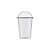 Copo Bolha com Tampa Crystal Bello - 250ml - 20 unidades - Plastilania - Rizzo - Imagem 1