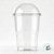 Copo Bolha com Tampa Crystal Bello - 250ml - 20 unidades - Plastilania - Rizzo - Imagem 2