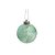 Bola de Natal - Verde Hortelã - 10cm - 4 unidades - Cromus - Rizzo - Imagem 1