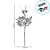 Galho Decorativo - Folhas, Frutas com Glitter Rosa - 52cm - 1 unidade - Cromus - Rizzo - Imagem 2